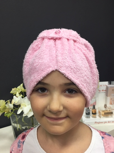 Turban – rosa für Kinder Turban – rosa für Kinder
